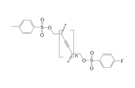 Poly[6-(p-toluenesulfonyloxy)-2,4-hexadiynyl p-fluorobenzenesulfonate]