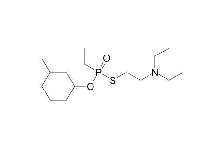 Diethyl-[2-[[ethyl-(3-methylcyclohexoxy)phosphoryl]thio]ethyl]amine