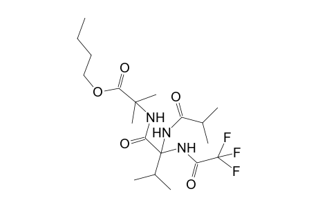 N-trifluoroacetylvalyl-.alpha.-aminoisobutyl-.alpha.-aminoisobutyric acid n-butyl ester