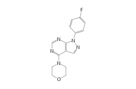 1H-pyrazolo[3,4-d]pyrimidine, 1-(4-fluorophenyl)-4-(4-morpholinyl)-
