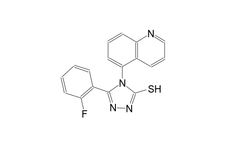 4H-1,2,4-triazole-3-thiol, 5-(2-fluorophenyl)-4-(5-quinolinyl)-