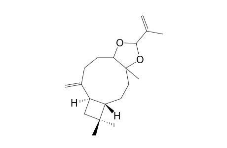 13-ISOPROPENYL-1,5,5-TRIMETHYL-8-METHYLENE-4-BETA,7-ALPHA-12,14-DIOXATRICYClO-[9.3.0.0(4.7)]-TETRADECANE