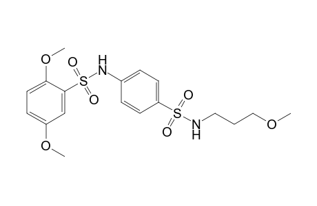 2',5'-dimethoxy-N-(3-methoxypropyl)-4,N'-bi[benzenesulfonamide]