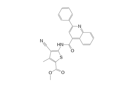 methyl 4-cyano-3-methyl-5-{[(2-phenyl-4-quinolinyl)carbonyl]amino}-2-thiophenecarboxylate