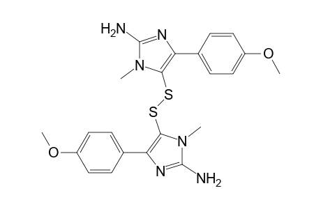 S-(2-Amino-5-(4-methoxy-phenyl)-3-methyl-3H-imidazole-4-thiol)-2-Amino-5-(4-methoxy-phenyl)-3-methyl-3H-imidazole-4-thiol