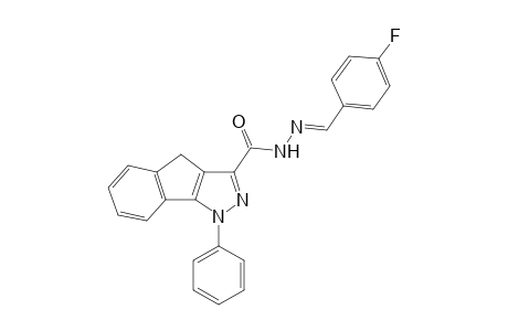 N'-(4-Fluorobenzylidene)-1,4-dihydro-1-phenylindeno[1,2-c]pyrazole-3-carbohydrazide