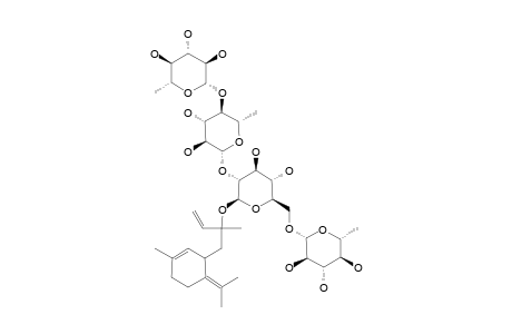 ISOHUMBERTIOL-3-O-(ALPHA-L-RHAMNOPYRANOSYL-(1->4)-ALPHA-L-RHAMNOPYRANOSYL-(1->2)-[ALPHA-L-RHAMNOPYRANOSYL-(1->6)])-BETA-D-GLUCOPYRANOSIDE