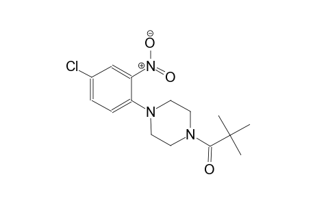 1-(4-chloro-2-nitrophenyl)-4-(2,2-dimethylpropanoyl)piperazine