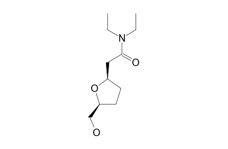 N,N-DIETHYL-2-[5-(HYDROXYMETHYL)-TETRAHYDROFURAN-2-YL]-ACETAMIDE;MAJOR-DIASTEREOMER