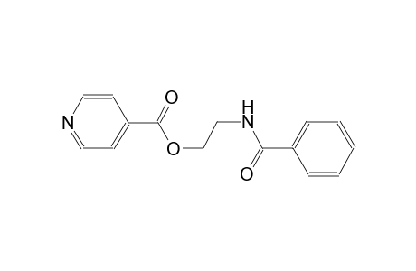 4-pyridinecarboxylic acid, 2-(benzoylamino)ethyl ester