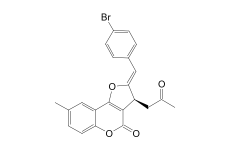 (S,Z)-2-(4-Bromobenzylidene)-8-methyl-3-(2-oxopropyl)-2H-furo[3,2-c]chromen-4(3H)-one