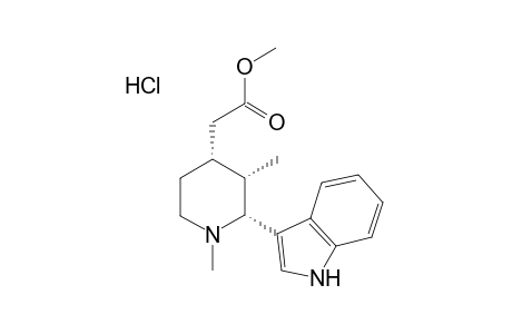 c-2-(3-Indolyl)-r-4-(methoxycarbonylmethyl)-1,c-3-dimethylpiperidine Hydroxychloride