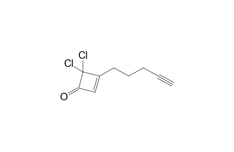 4,4-bis(chloranyl)-3-pent-4-ynyl-cyclobut-2-en-1-one