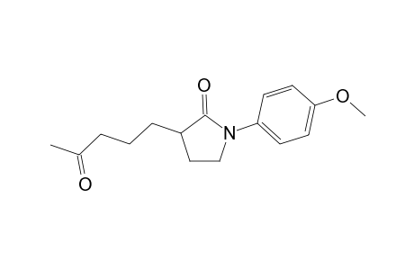 1-(4-Methoxy-phenyl)-3-(4-oxo-pentyl)-pyrrolidin-2-one