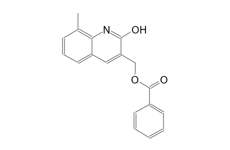 (2-hydroxy-8-methyl-3-quinolinyl)methyl benzoate