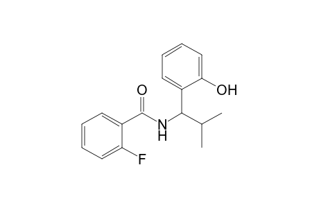 2-Fluoro-N-[1'-(2"-hydroxyphenyl)-2'-methylpropyl]benzamide