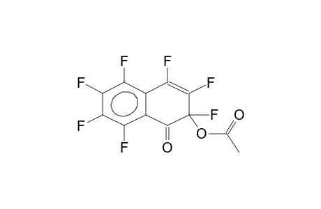 1-OXO-2-ACETOXY-2,3,4,5,6,7,8-HEPTAFLUORO-1,2-DIHYDRONAPHTHALENE