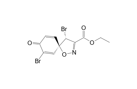 (4R,5S)-4,6-Dibromo-8-oxo-1-oxa-2-aza-spiro[4.5]deca-2,6,9-triene-3-carboxylic acid ethyl ester