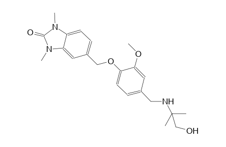 2H-benzimidazol-2-one, 1,3-dihydro-5-[[4-[[(2-hydroxy-1,1-dimethylethyl)amino]methyl]-2-methoxyphenoxy]methyl]-1,3-dimethyl-