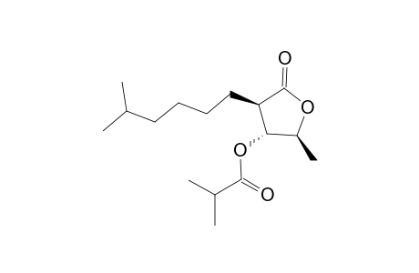 (2S,3R,4R)-2-Methyl-4-(5-methylhexyl)-5-oxotetrahydrofuran-3-yl isobutyrate