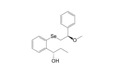 (1S)-1-[2-[(2R)-2-methoxy-2-phenyl-ethyl]selanylphenyl]propan-1-ol