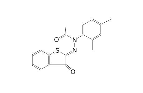 acetic acid, 1-(2,4-dimethylphenyl)-2-((2Z)-3-oxobenzo[b]thien-2(3H)-ylidene)hydrazide
