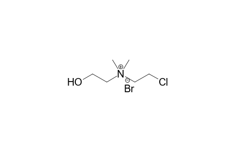 Ammonium, (2-chloroethyl)(2-hydroxyethyl)dimethyl-, bromide