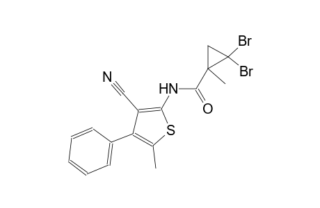 2,2-dibromo-N-(3-cyano-5-methyl-4-phenyl-2-thienyl)-1-methylcyclopropanecarboxamide