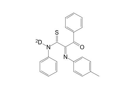 1-Phenyl-1-oxo-2-(p-tolylimino)-3-thio-3-phenyldeuterioaminopropane