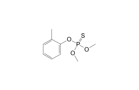 phosphorothioic acid, O,O-dimethyl O-o-tolyl ester