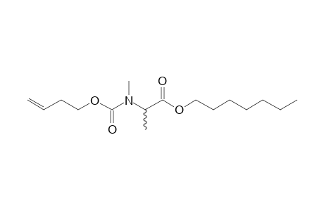 dl-Alanine, N-methyl-N-(byt-3-en-1-yloxycarbonyl)-, heptyl ester