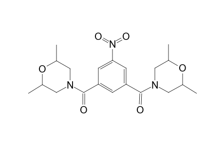 (2,6-dimethyl-4-morpholinyl)-[3-[(2,6-dimethyl-4-morpholinyl)-oxomethyl]-5-nitrophenyl]methanone