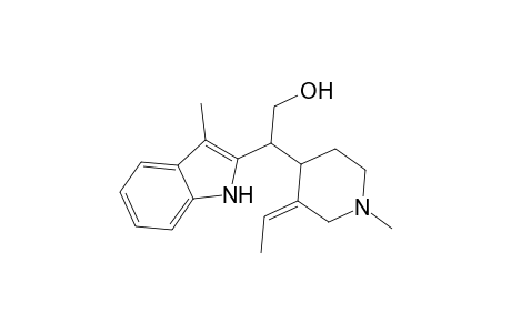 1H-Indole-2-ethanol, .beta.-(3-ethylidene-1-methyl-4-piperidinyl)-3-methyl-