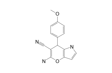 5-AMINO-1,7-DIHYDRO-7-(4-METHOXYPHENYL)-PYRANO-[3,2-B]-PYRROLE-6-CARBONITRILE