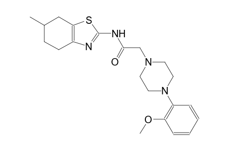 2-[4-(2-methoxyphenyl)-1-piperazinyl]-N-(6-methyl-4,5,6,7-tetrahydro-1,3-benzothiazol-2-yl)acetamide
