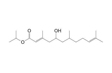 Isopropyl 5-hydroxy-3,7,11-trimethyl-2,10-dodecadienoate
