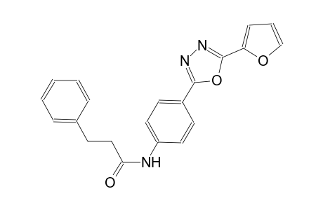 N-{4-[5-(2-furyl)-1,3,4-oxadiazol-2-yl]phenyl}-3-phenylpropanamide