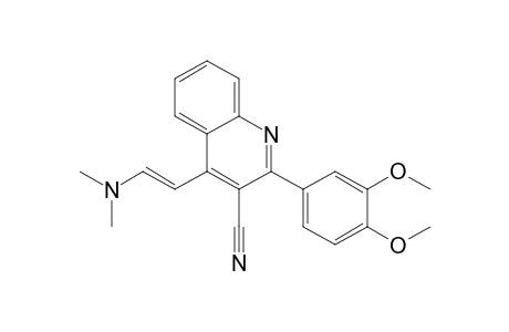 3-Quinolinecarbonitrile, 2-(3,4-dimethoxyphenyl)-4-[2-(dimethylamino)ethenyl]-