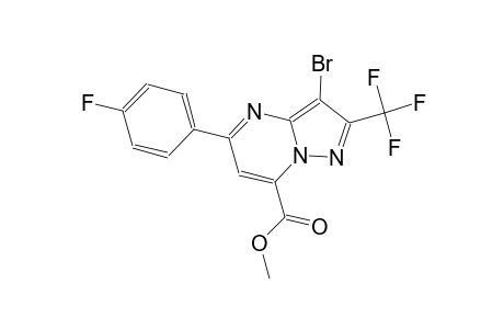 pyrazolo[1,5-a]pyrimidine-7-carboxylic acid, 3-bromo-5-(4-fluorophenyl)-2-(trifluoromethyl)-, methyl ester