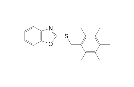 2-[(2,3,4,5,6-pentamethylbenzyl)thio]benzoxazole