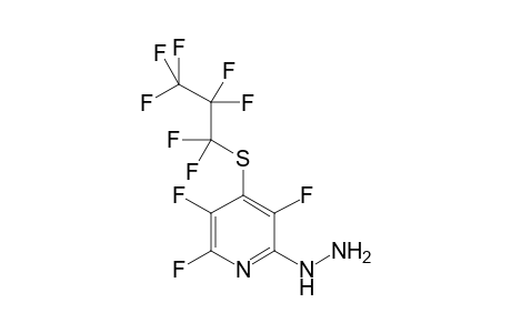 2-Hydrazino-3,5,6,-trifluoro-4-heptafluoropropylthiopyridine