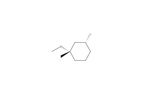 Cyclohexane, 1-ethyl-1,3-dimethyl-, cis-