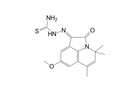 (1E)-8-methoxy-4,4,6-trimethyl-4H-pyrrolo[3,2,1-ij]quinoline-1,2-dione1-thiosemicarbazone