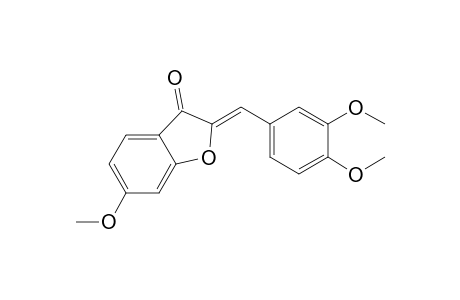 (2Z)-2-(3,4-dimethoxybenzylidene)-6-methoxy-1-benzofuran-3(2H)-one