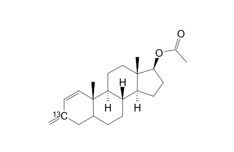 17.beta.-Acetoxy[3-13C]methyleneandrost-1-ene
