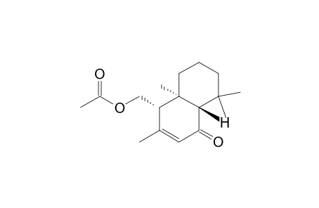 [(1S,4aS,8aR)-2,5,5,8a-tetramethyl-4-oxidanylidene-4a,6,7,8-tetrahydro-1H-naphthalen-1-yl]methyl ethanoate