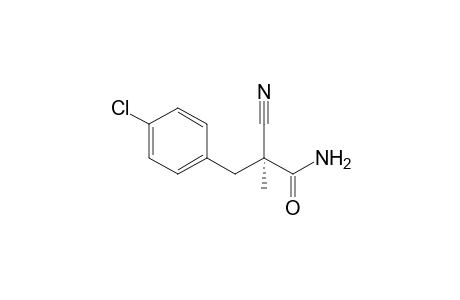 (S)-2-Cyano-2-methyl-3-(4'-chlorophenyl)propanamide