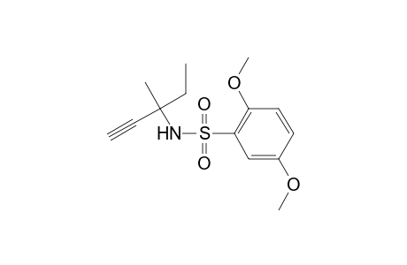 N-(1-Ethyl-1-methyl-prop-2-ynyl)-2,5-dimethoxy-benzenesulfonamide