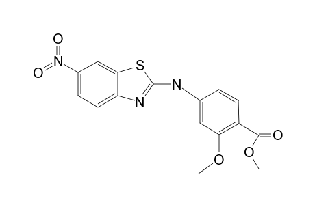 methyl 2-methoxy-4-[(6-nitro-1,3-benzothiazol-2-yl)amino]benzoate