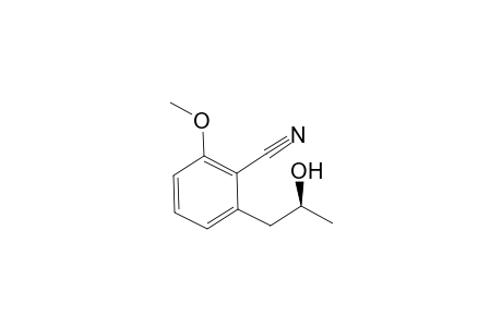 2-Methoxy-6-[(2S)-2-oxidanylpropyl]benzenecarbonitrile